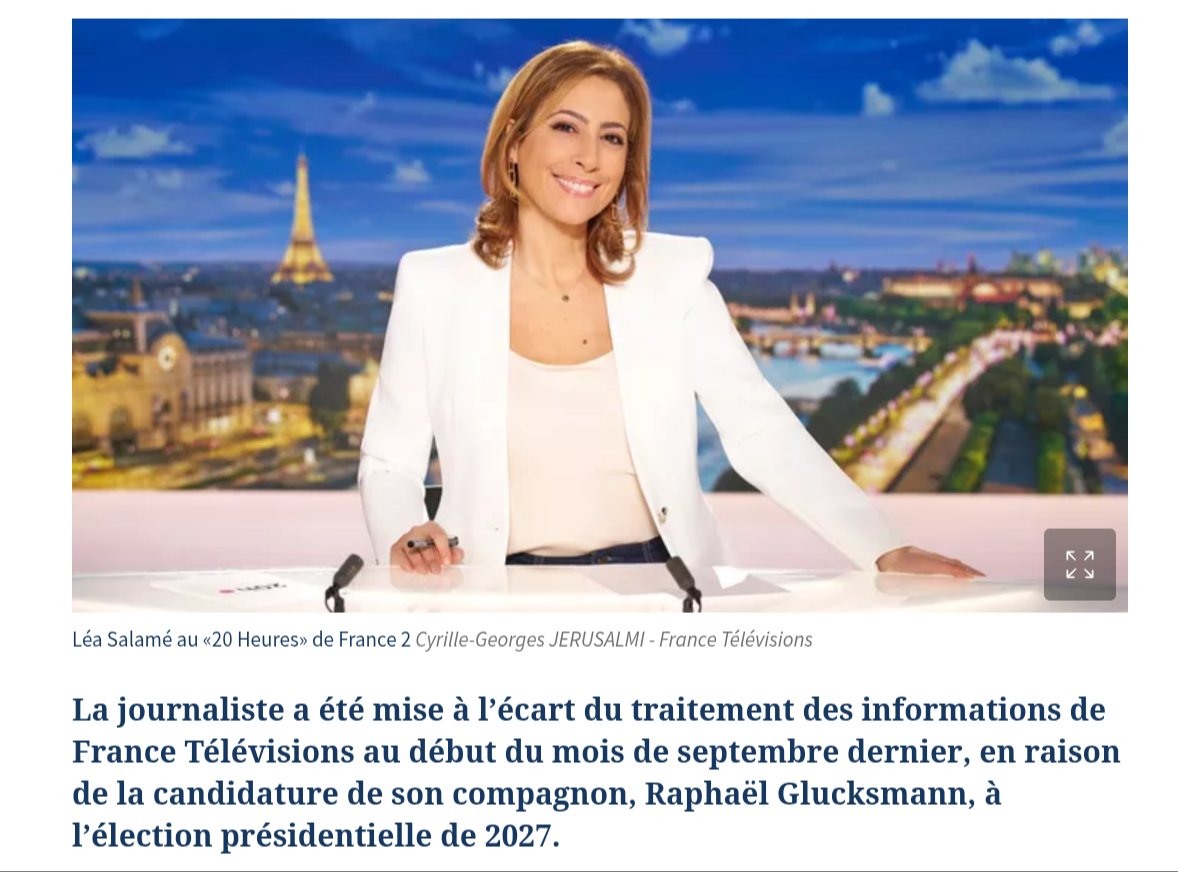 Gauthier1782215's tweet photo. Léa Salamé mise a l'écart du journal de France Télévisions, continue de toucher ses 25000€ par mois!
Rigoler pas c'est avec les impôts des français ! https://t.co/McJ9itBR4g
