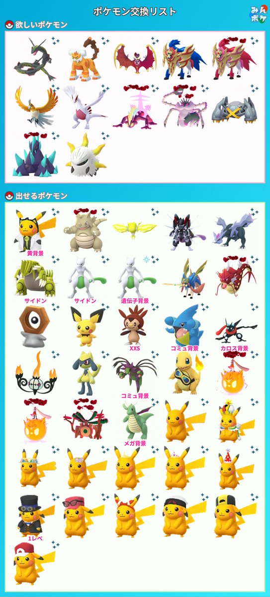 sosu292929's tweet photo. ちょっと強欲リスト
交換できる方はリプかDMお願いします！
 #ポケモンGO  #ポケモン交換
 #ポケモンGO交換 #伝説のポケモン
  #ザシアン https://t.co/9ZLQA7v5of