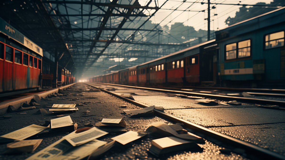 AlexaDoctoolzy's tweet photo. 駅で見つけた古びたノートに、居た頃の思い出が詰まってる。戦後の墟跡で、谺する声が蘇る。 https://t.co/T7S42iCg5F
