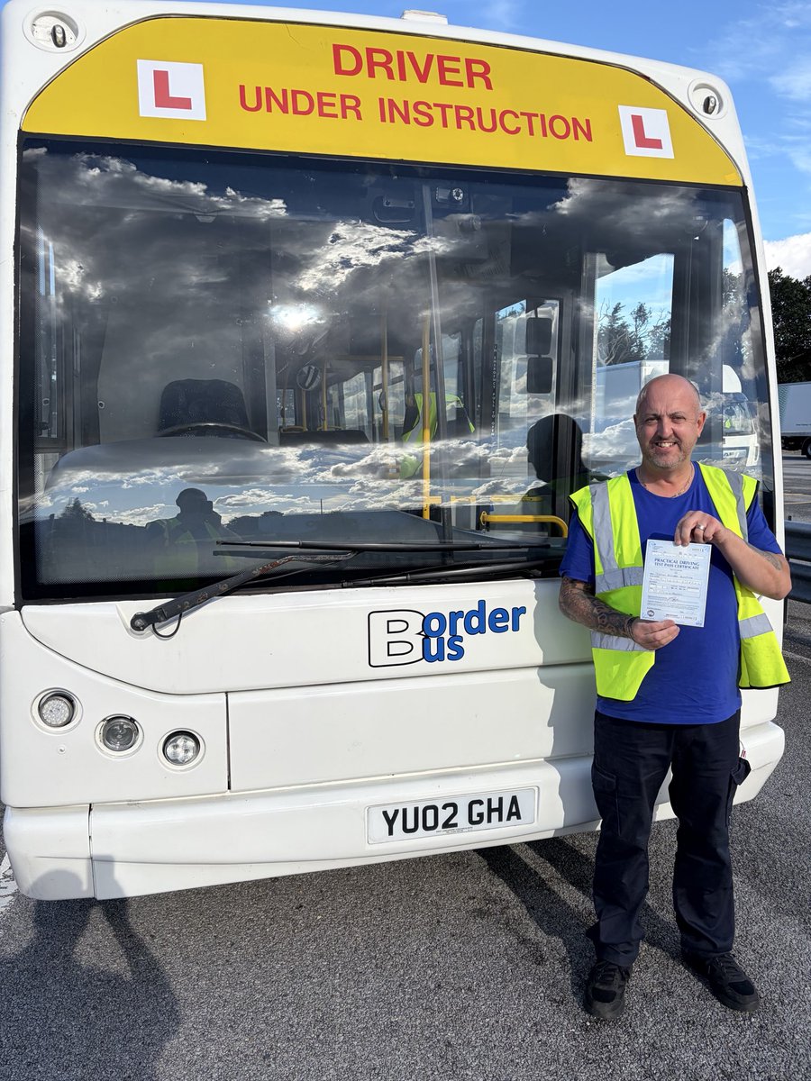 BorderBus's tweet photo. Congratulations Justin for passing your PCV Test on the first attempt.

From novice driver to qualified PCV driver in 7 working days 👏

#PCV #DriverTraining https://t.co/9zsMHXIjmt