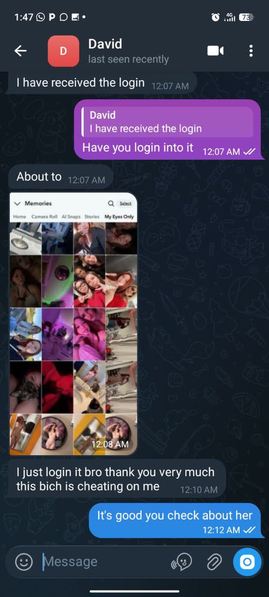 Warrenpascual1's tweet photo. Dm 🧑💻💦🔕Now let's hack into her snap eyes only and get you all her hots f*ckin contents she's got**
#snaphack #candid #brosis #wataa
#omegleleaks #goonette #buyingcontent #anxiouspanda #nsfwtwt ‼️‼️‼️
#snaphack https://t.co/LTcZ2bKl8E