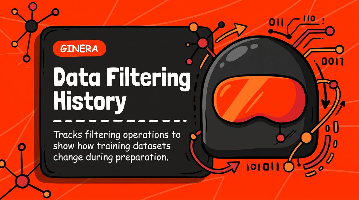 GineraOrigin's tweet photo. AI training data changes through every filtering step. Ginera tracks these transformations, creating a clearer record of how datasets are refined before they become part of an AI model. https://t.co/D6IlWXwrIn