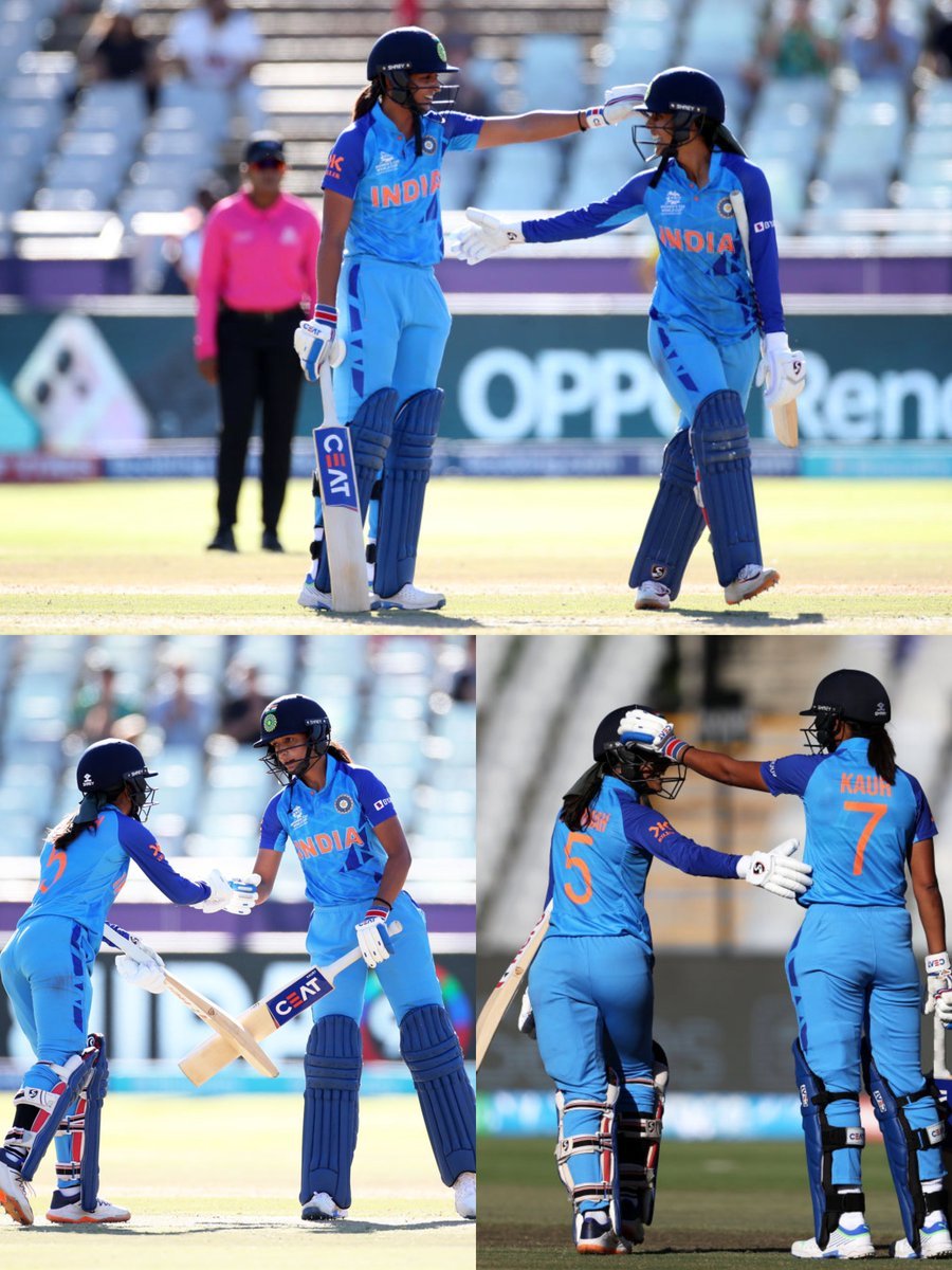 rightarmleggie5's tweet photo. India vs Australia , Semi final ,
2023 T20 World Cup
Australia won by just 5 runs
Harman-Jemi partnership = 69 
Harman: 52(34) , Jemi: 43(24)

India vs Australia, Semi final
2025 CWC
India won by 5 wickets
Harman-Jemi partnership= 167
Jemi: 127(134)* , Harman: 89(88) https://t.co/95iIiblYDa