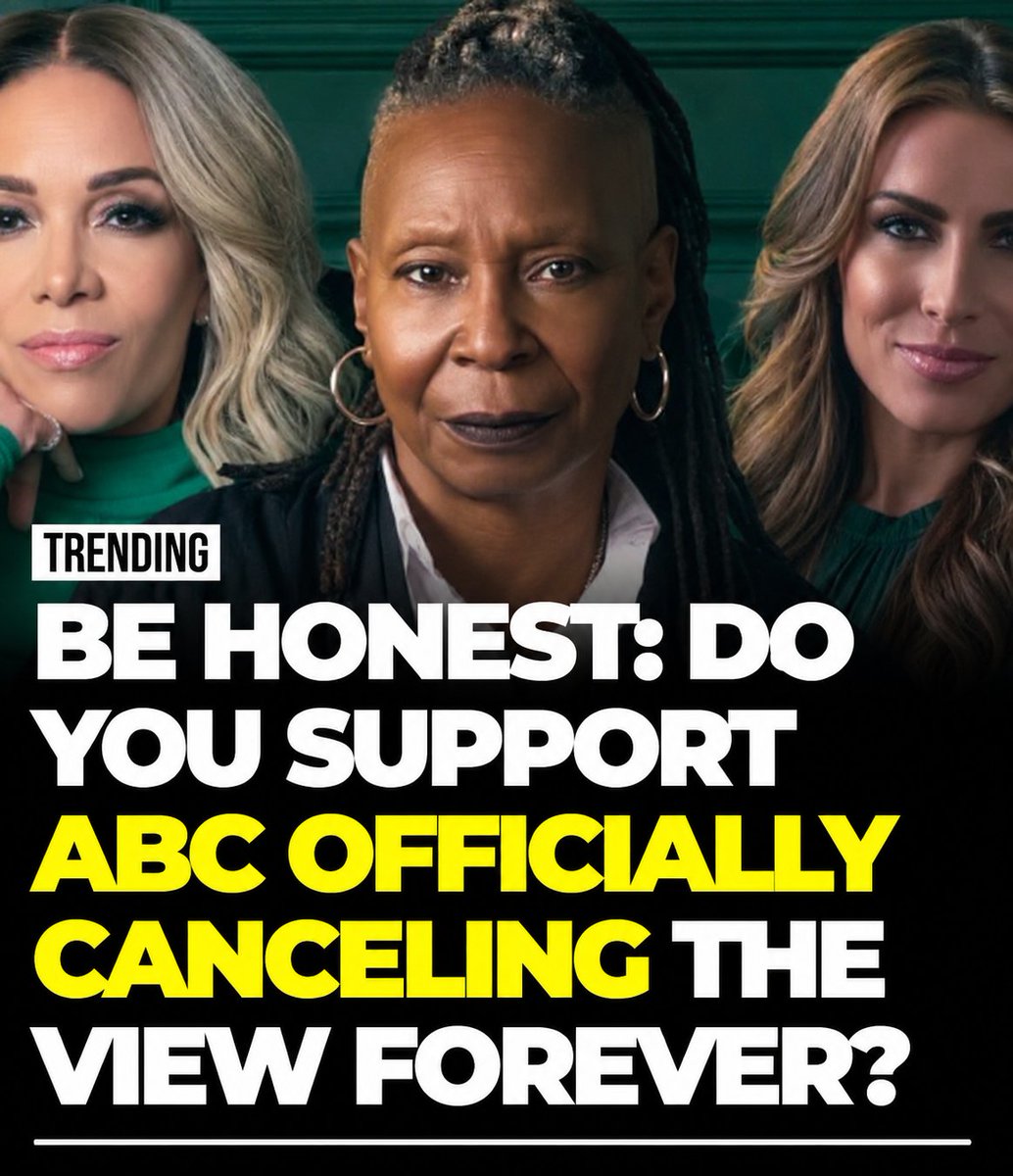 ClaraSoniaNews's tweet photo. BE HONEST: DO YOU SUPPORT ABC OFFICIALLY CANCELING THE VIEW FOREVER? https://t.co/03HdiIWM5c