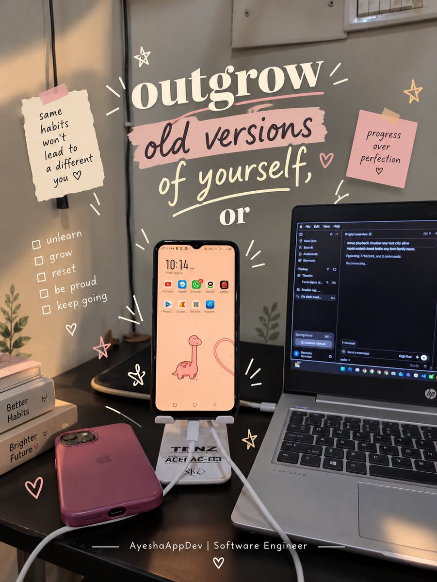 ayeshappdev's tweet photo. Here’s to growing, glowing, and embracing every version of myself. 💗

#PersonalGrowth #SelfLove #BecomingHer #GrowthJourney #AyeshaAppDev https://t.co/pjFNbr4XFQ