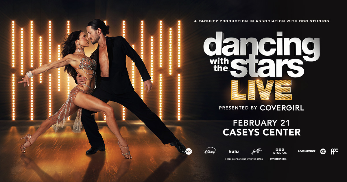 CaseysCenter's tweet photo. On sale now! ✨ Dancing with the Stars: Live! – 2027 Tour at Casey's Center on February 21! Grab yours now and see you soon! 🎫 https://t.co/mgFSlMPLfA https://t.co/1CoXzVGPIY
