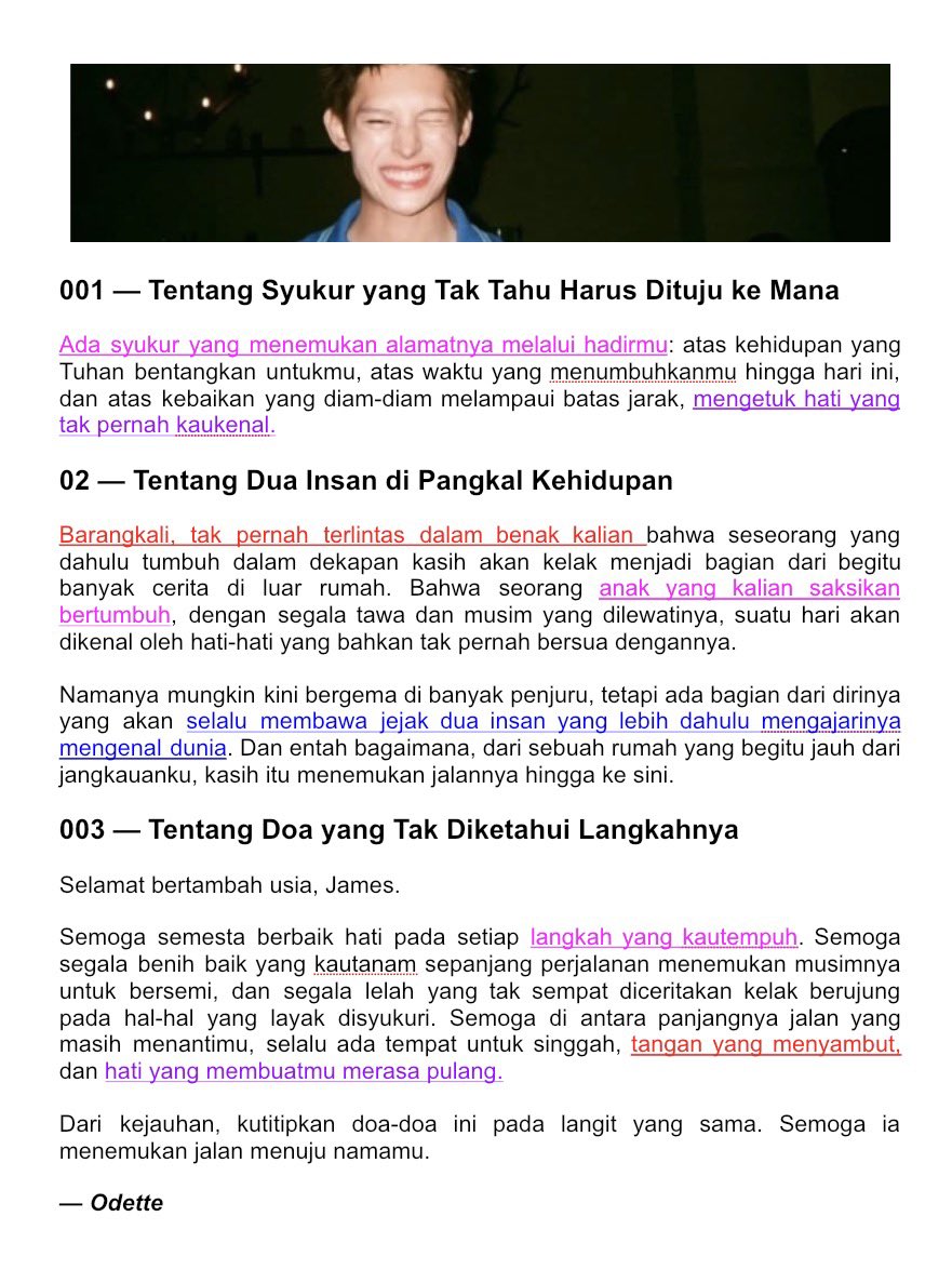 frizycoz's tweet photo. —kepada yang hari ini sedang bertambah usia

#JAMES #Happy21andOnlyJAMES
#제임스의_빛이_차오르길 https://t.co/ZyZE8yCvOy