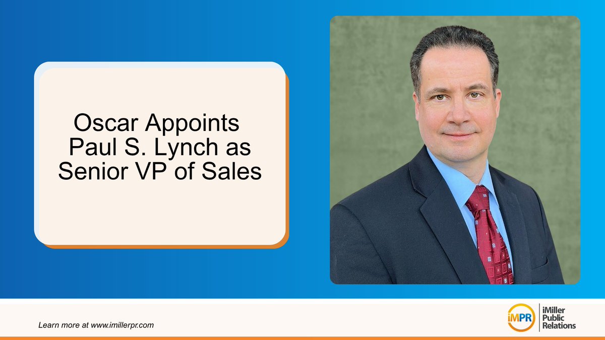 iMillerPR's tweet photo. Oscar has appointed Paul Lynch as SVP of Sales to lead global growth as the company expands into the commercial market. Lynch brings 20+ years of cybersecurity and enterprise sales experience. Learn more: https://t.co/tgwnwpF8ga #Cybersecurity #ThreatIntelligence #Oscar #iMPR https://t.co/g7zYSqCGqn