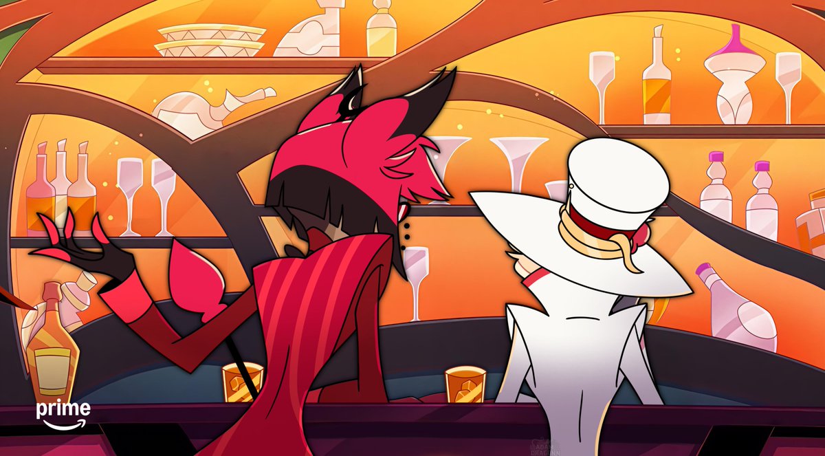 AdamDragonn's tweet photo. Sooo, are they going to get a little closer? Just a little bit ?? 🫪🤏

#Radioapple 📻🍎
#Bambilu #Appleradio #HazbinHotel https://t.co/v6A9tZPZpc