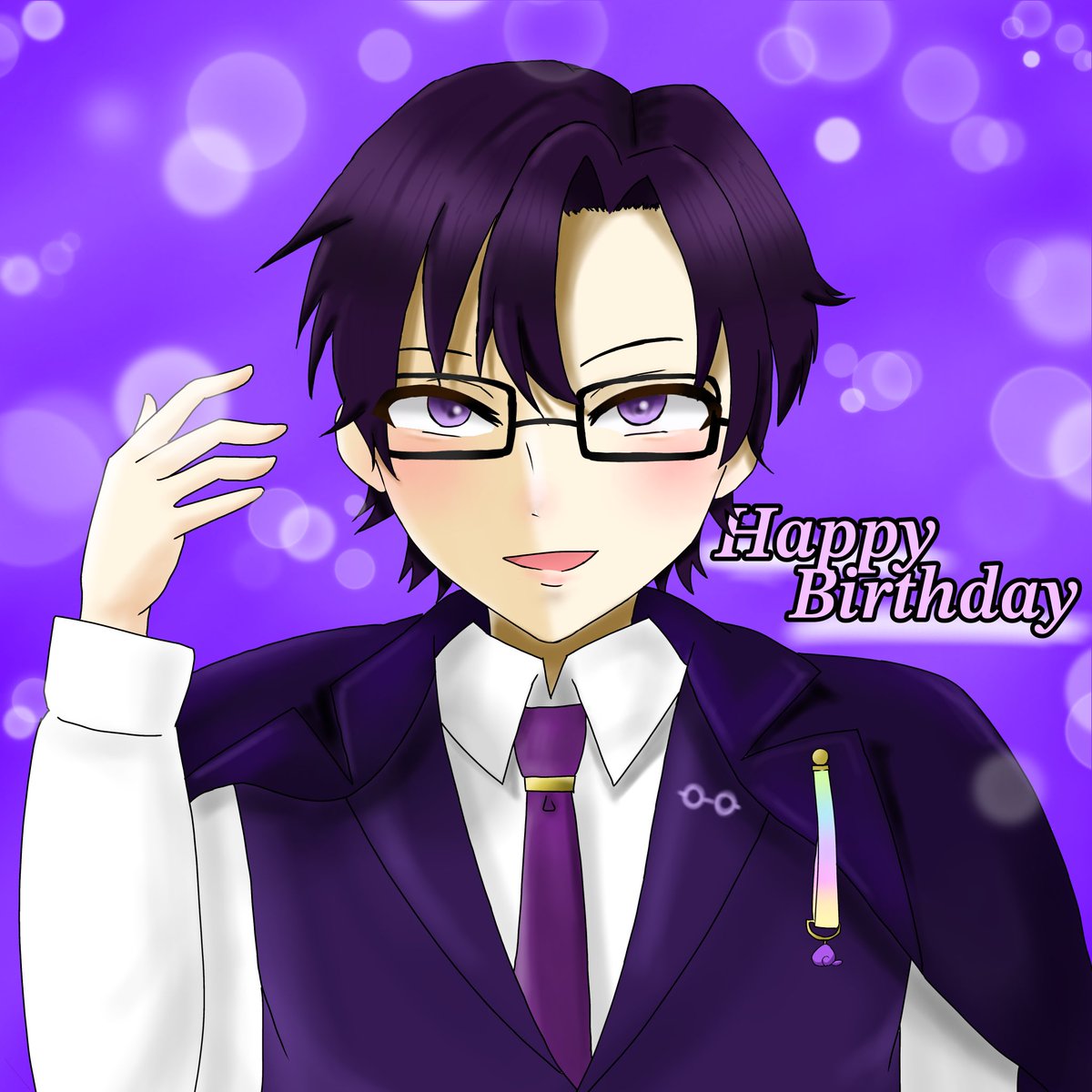 kirinkirinpichi's tweet photo. ꒰ঌʚ@mofukun_cp さんɞ໒꒱

𝟐𝟎𝟐𝟔.𝟏𝟎. 𝟏𝟒
    ℋ𝒶𝓅𝓅𝓎ℬ𝒾𝓇𝓉𝒽𝒹𝒶𝓎 ℳℴ𝒻𝓊 👓💜

お誕生日おめでとうございます❣️
素敵な1年にしてください✨️✨️
 #もふくん生誕祭2026
 #もふくん誕生祭2026
 #もふさん生誕祭2026
 #ぴちあーと  #からぴち https://t.co/oUbaLIndIz
