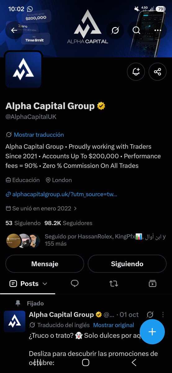 Buenano02's tweet photo. @DionTrades_ @AlphaCapitalUK FUNDED https://t.co/316pmivUQy