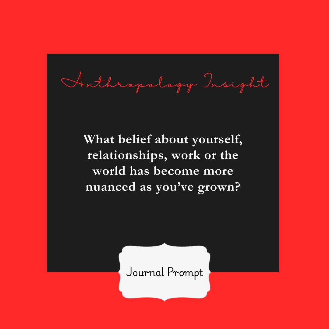 ProfBurl's tweet photo. Growth often begins when we let ourselves revisit old beliefs.

https://t.co/IHPeXWmE3e

#Anthropology
#AppliedAnthropology
#AnthropologyForLife
#ThinkLikeAnAnthropologist
#ProfessorBurlingame
#IntellectualWomen
#SelfReflection
#CuriousMinds https://t.co/qWRCBiruss