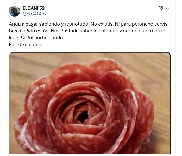 JohnnyPJames's tweet photo. Pero no bloquées, viejo maricón. Bancate la respuesta. https://t.co/t6OjnqrXup