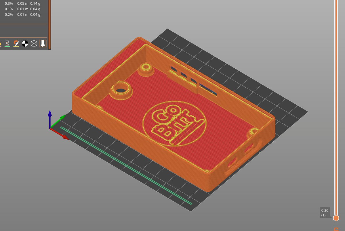 Real_PizzAndy's tweet photo. @Printer_Gobrrr Printing one of your cases live at @tabconf ! https://t.co/VZRaqZtXGE