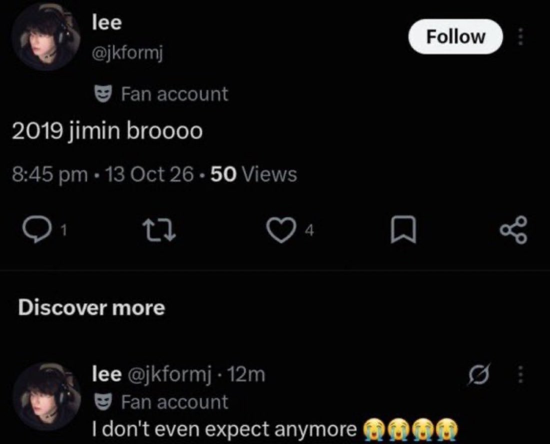 wintertaeta2's tweet photo. pjms are always after taehyung about posting jimin but they need to understand that jimin hardly hangs out with the members, and even if he does it’s hard to edit the pictures to whitewash and add filters to his satisfaction before posting it. so it’s really not taehyung’s fault. he’s actually looking out for jimin and not posting ugly pics