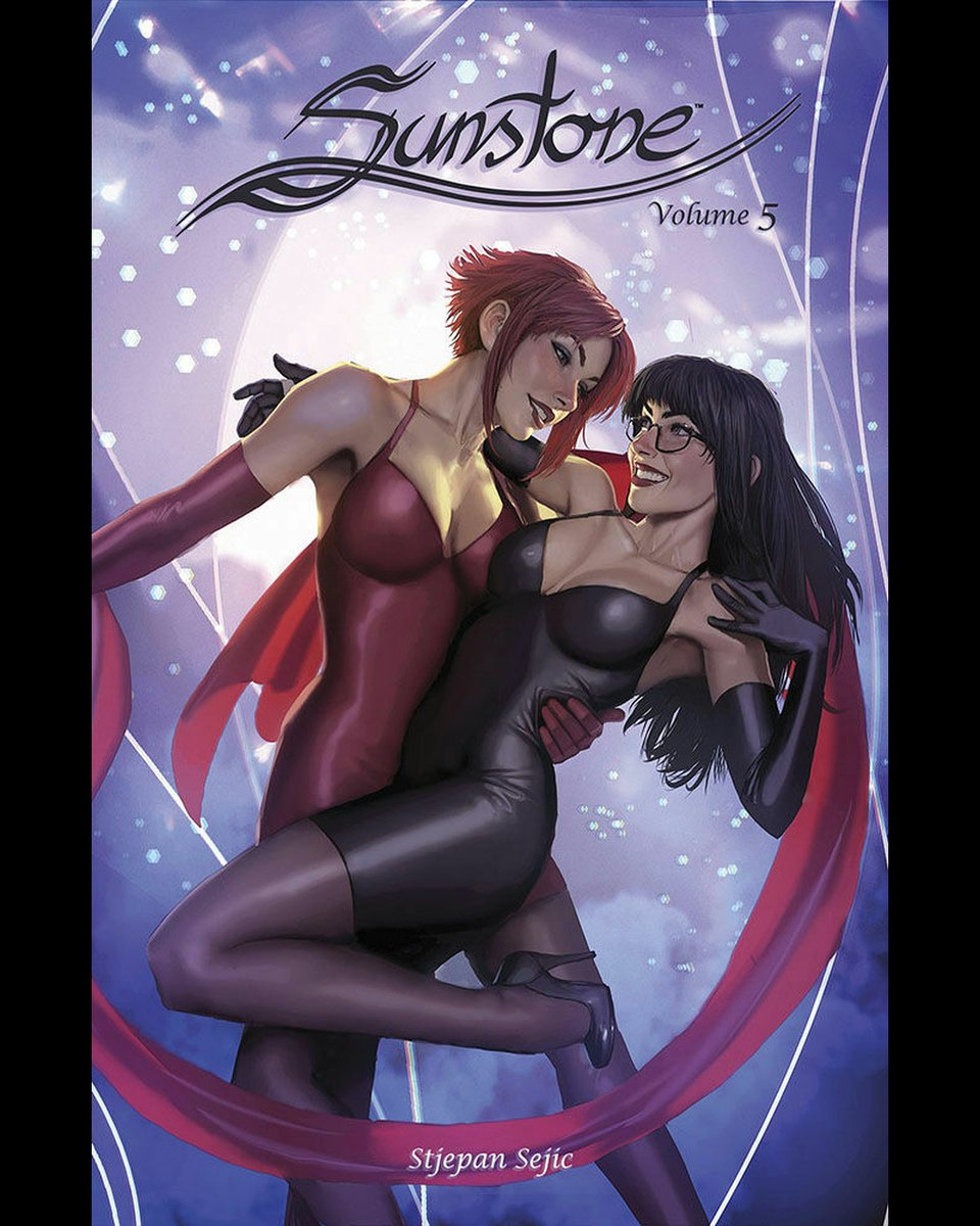 TopCow's tweet photo. Holy cow! Two incredible releases are charging into comic shops TOMORROW, October 14!

ECLIPSE #1 COMMEMORATIVE EDITION
Celebrate the 10th anniversary of Zack Kaplan's acclaimed sci-fi thriller with this special edition featuring a stunning cover by David Mack!

SUNSTONE V5 DIGEST
Stjepan Šejić's beloved romance continues! Love, relationships, and all the emotional complications that make SUNSTONE unforgettable. All five digest volumes are now available to collect!

Two very different stories, one great reason to visit your local comic shop tomorrow!
#TopCow #ImageComics #Eclipse #Sunstone #ZackKaplan #DavidMack #StjepanSejic #NewComicBookDay #NCBD #SupportComicShops @Marc_Silvestri @zackkaps