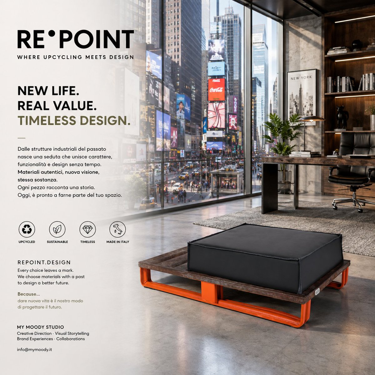 Hiddenval's tweet photo. NEW LIFE. REAL VALUE. TIMELESS DESIGN.
From industrial structures of the past comes a new way of sitting: simple, bold and designed to last.
Materials with a history meet a contemporary vision, transforming what already exists into a distinctive piece for modern spaces. https://t.co/OqScPk3xiT