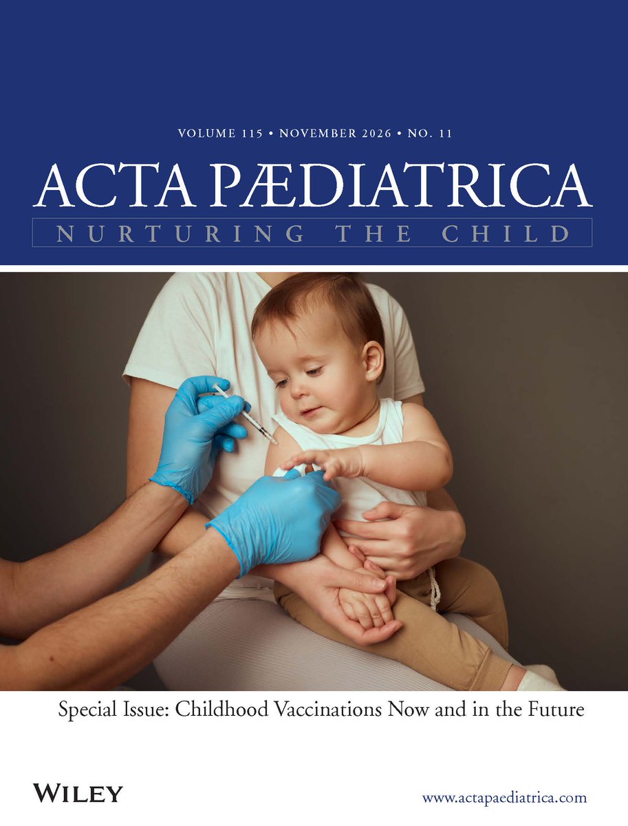 ActaPaediatrica's tweet photo. The Special issue Childhood Vaccinations: Now and in the Future is now available online! We hope you enjoy reading it. 💉#vaccination #paediatrics #globalhealth #childhealh #publichealth @WileyHealth
https://t.co/qXJCn6F4cl https://t.co/5EYmOVtzyz