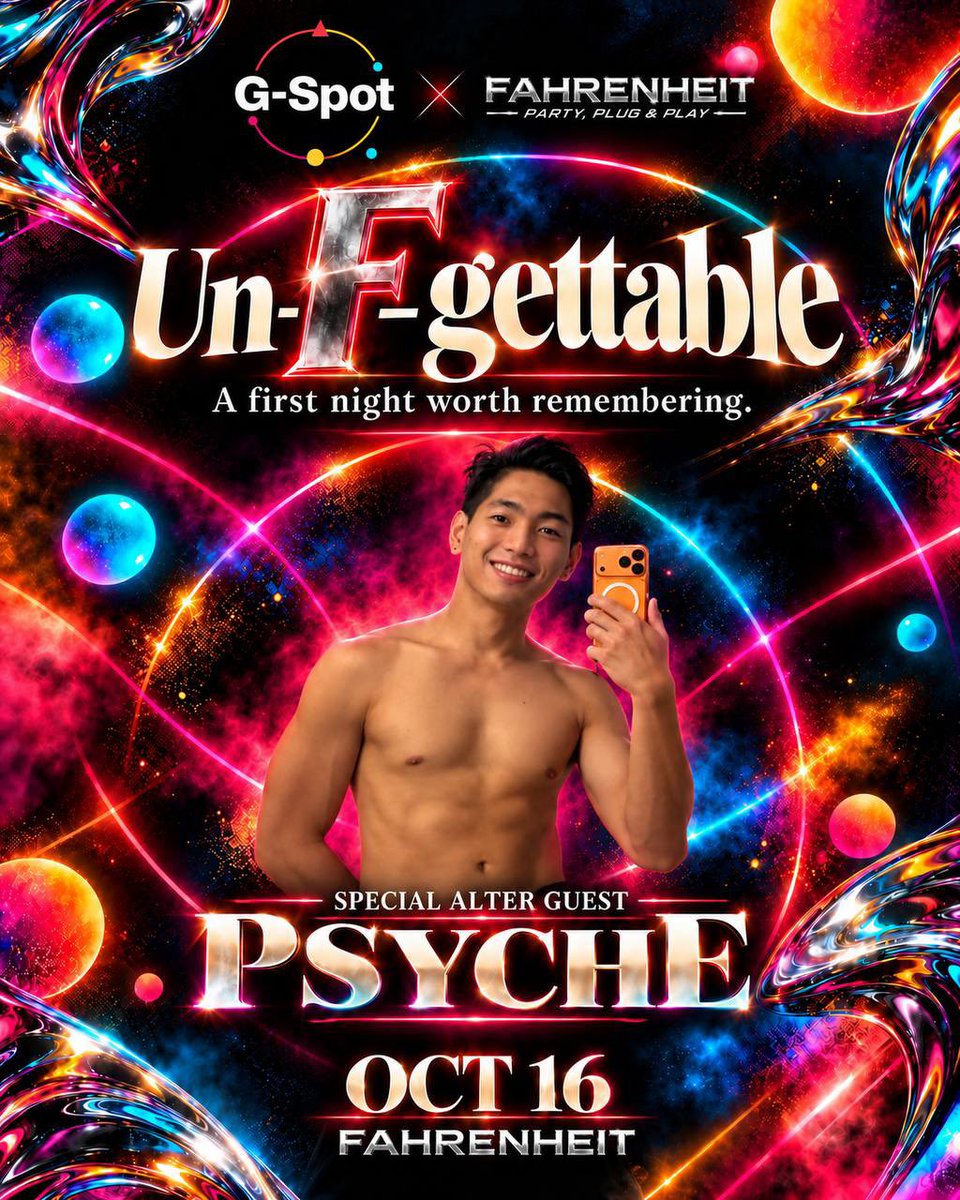 Psyche0131's tweet photo. Cum and join me this Oct 16 at Fahrenheit with @grinderph_grp! 🔥

Prebook your slot now:
https://t.co/y5P3XLiNn9

Reservations: @rhy_mc | @jamezamezz

See you there! 😈 https://t.co/mGX3FQqtW7