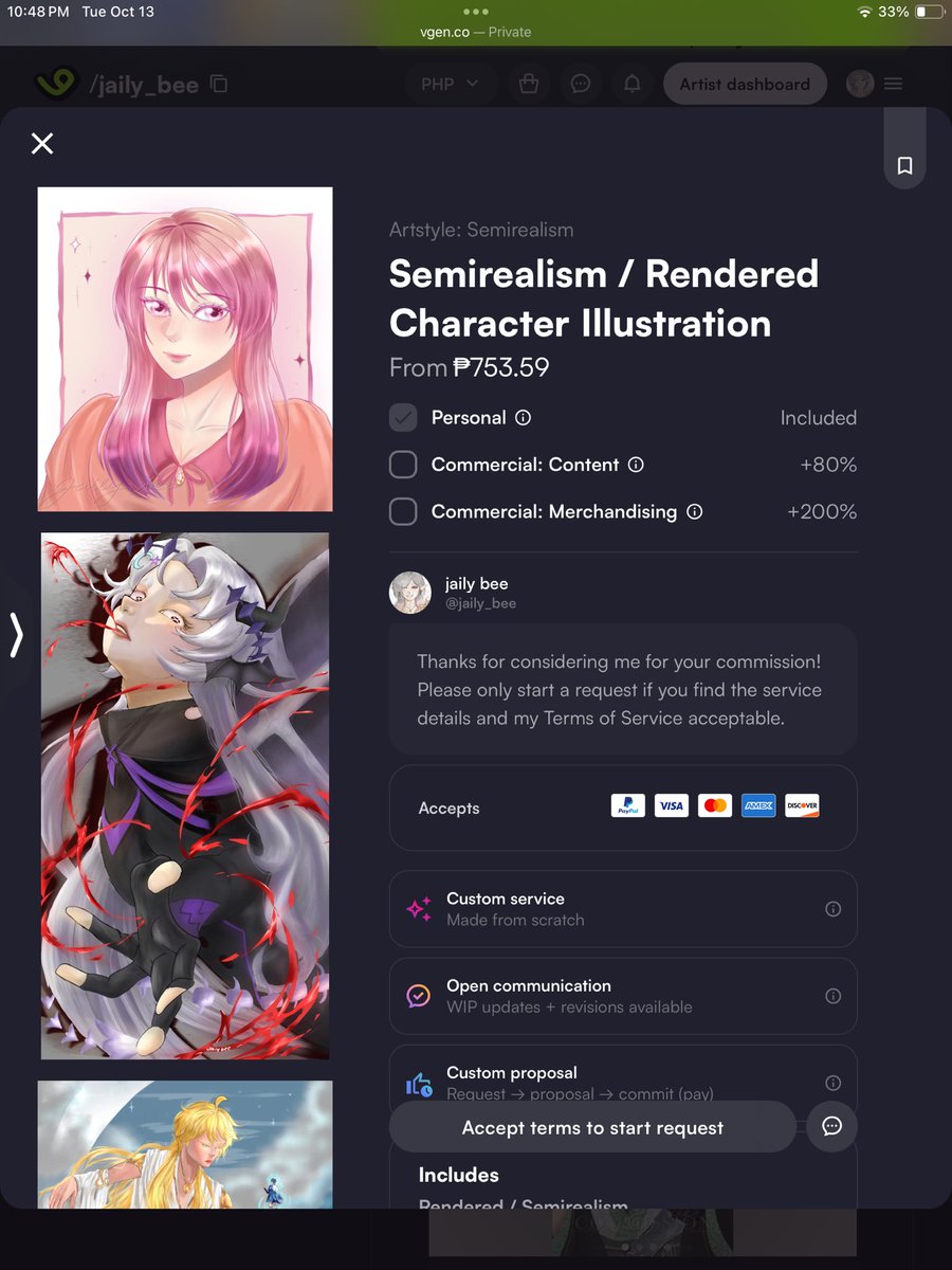 jaily_bee's tweet photo. Emergency Commissions 🥹

Hello moots and artmoots.
Even though I’m embarassed to do this, I’m kinda grasping at straws rn 🥲 So ur rts are appreciated!

I have 3 custom services available in my vgen: https://t.co/Wmlo9izutM

Pls help me get verified 

#Vgen #VgenCommission https://t.co/zfEi9tyb5q