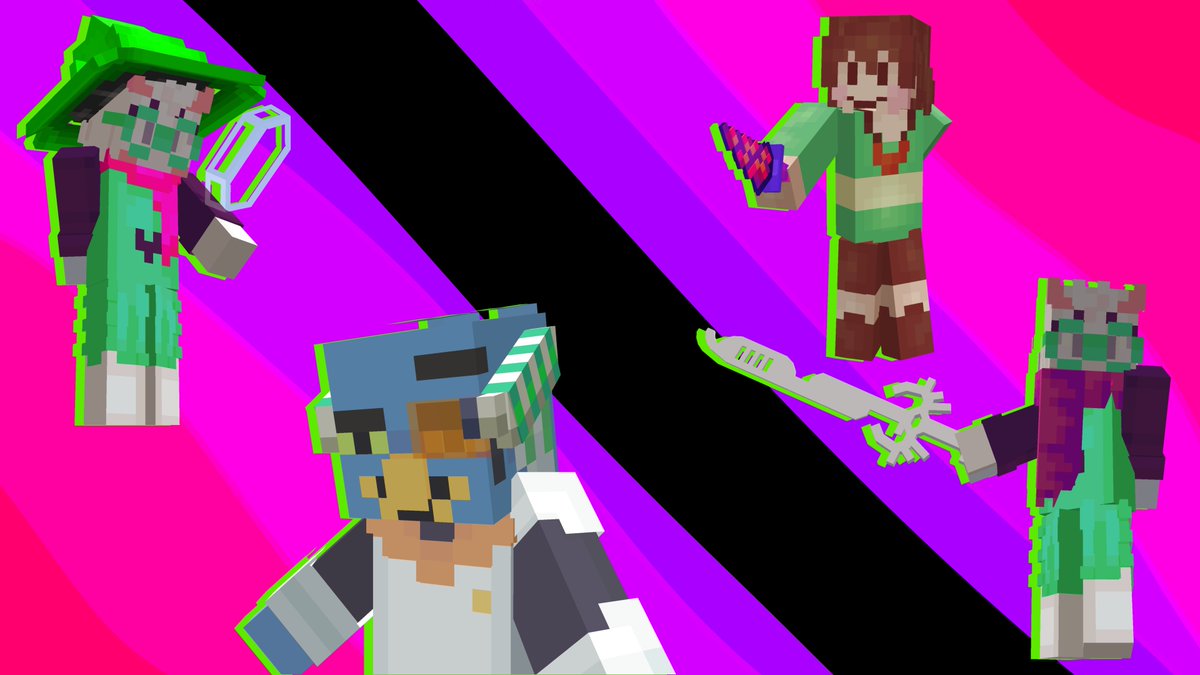 AspectRatioRP's tweet photo. The UTDR!Pack

Shown here are just a few of the various deltarune and Undertale themed and inspired items in Project: Aspect-Ratio!

We will of course be adding more as time goes on but we felt it necessary to include a little slice of castletown, and murderous players :3 https://t.co/Rebgq634yG
