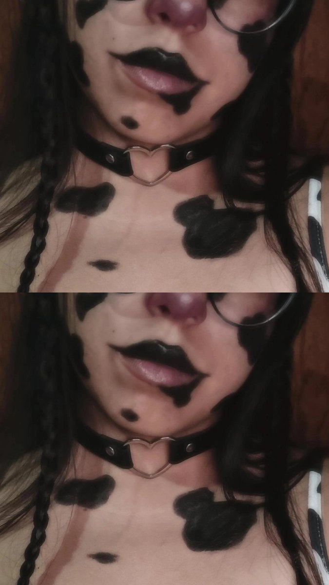Dollette_goth's tweet photo. 🐮🖤

#cowmakeup https://t.co/NeRZj0jaY4