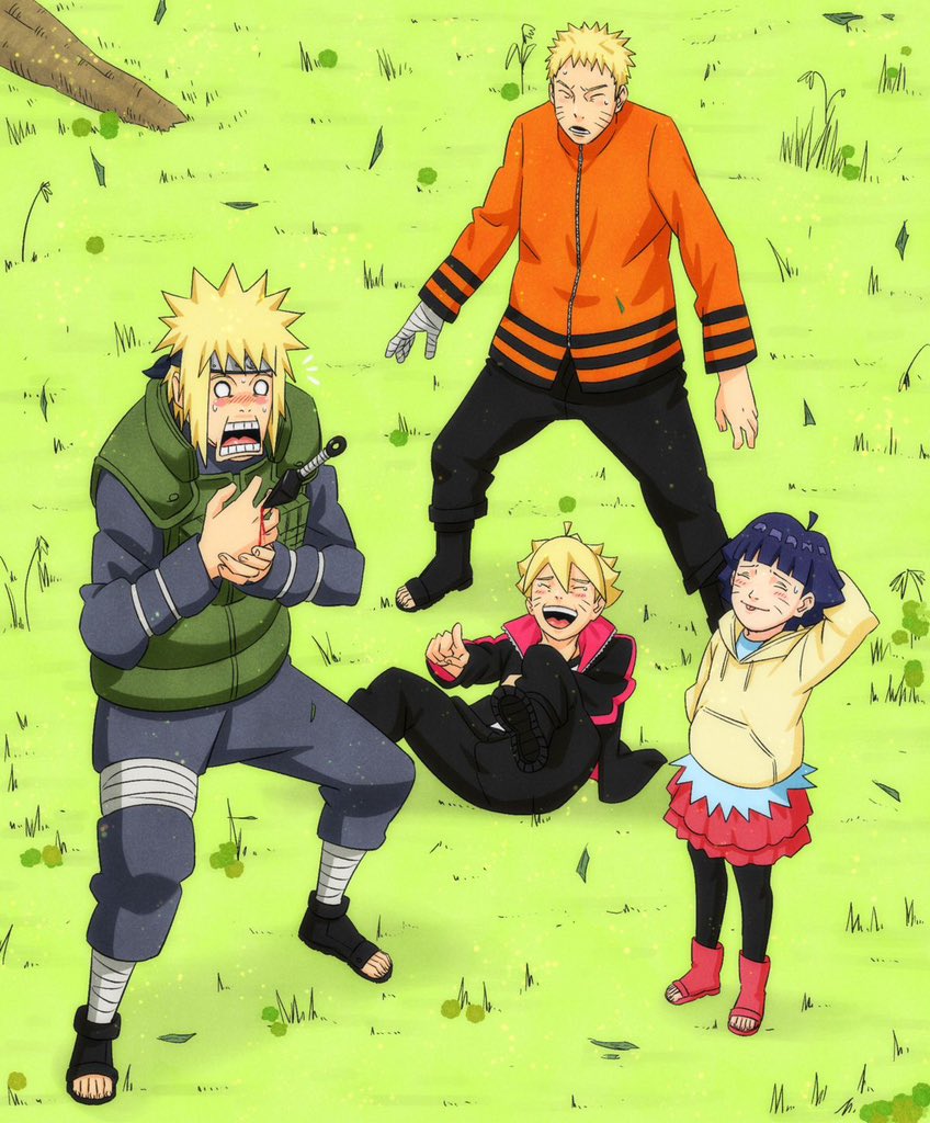 Yely_92I's tweet photo. MINATO BORUTO HIMAWARI NARUTO 🤣🫵 https://t.co/m6nbl0K7nX