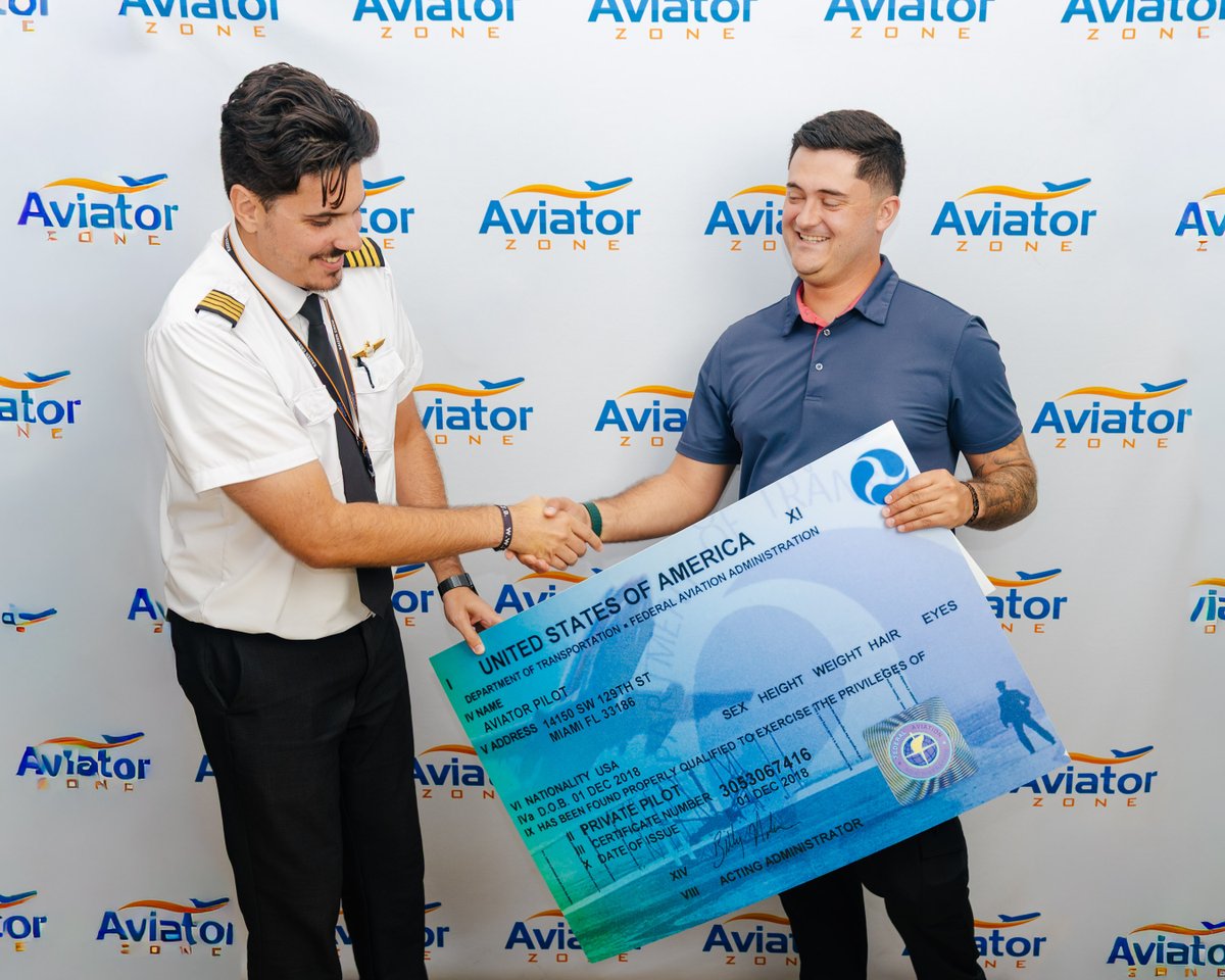 AviatorZone's tweet photo. Congratulations to David Garces on achieving this WELL DESERVED accomplishment and joining the ranks of certified pilots.

#PPL #AviatorZone #OrangeTail #Pilot #Learning https://t.co/HJ7pDnCoLC