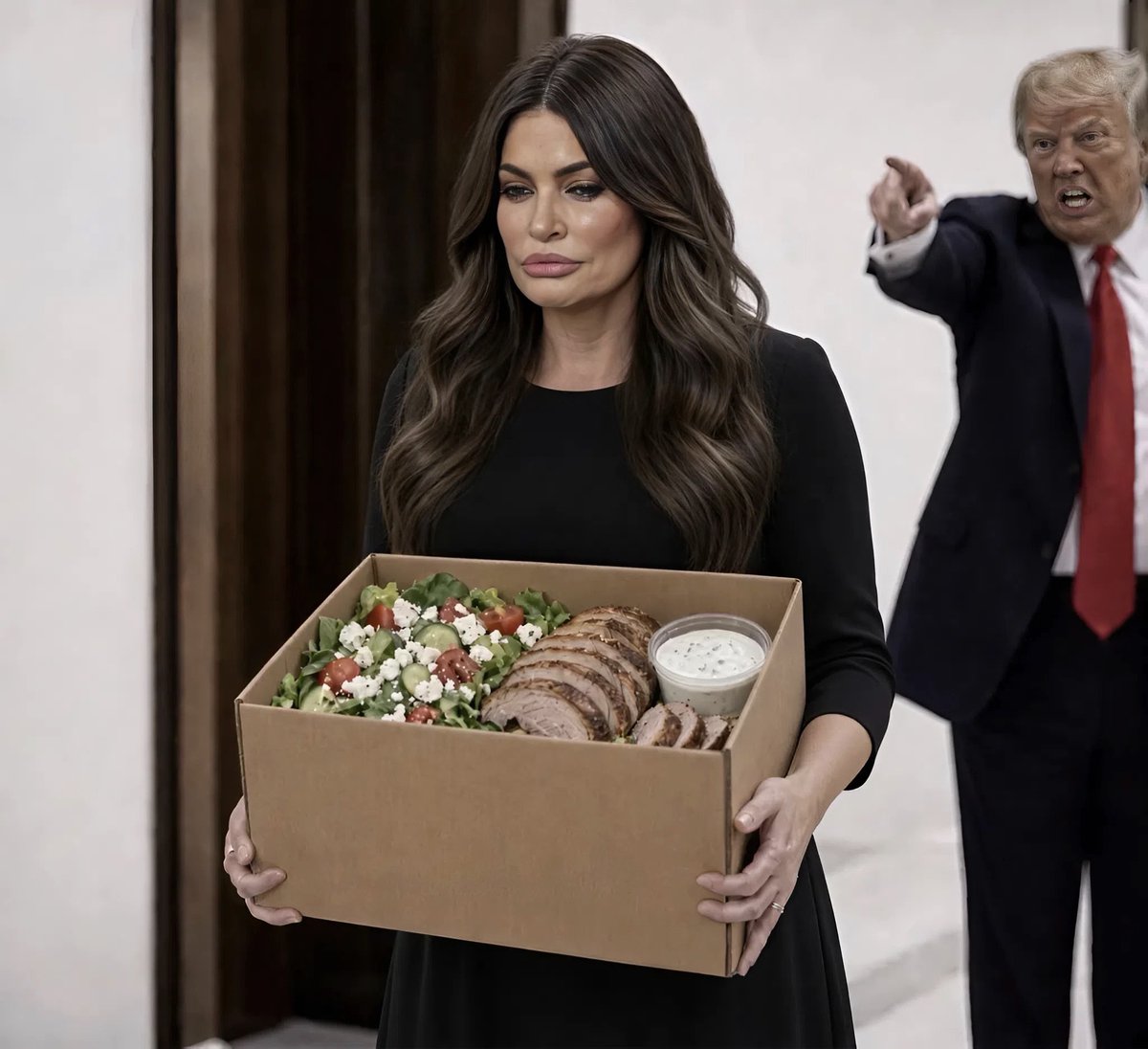 GaryPetersonUSA's tweet photo. Kimberly Guilfoyle, Biden DEI hire and ambassador to Grease, has officially been fired and can now be replaced by a highly qualified Trump pick. https://t.co/HpGzwsjXSh