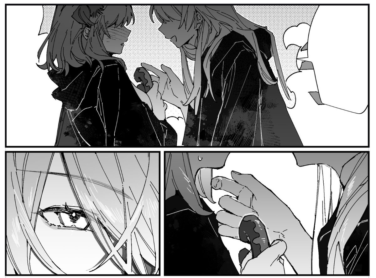 Fishdusking's tweet photo. 画了少女漫画那样的氛围感…. https://t.co/Bhdyanbf1z