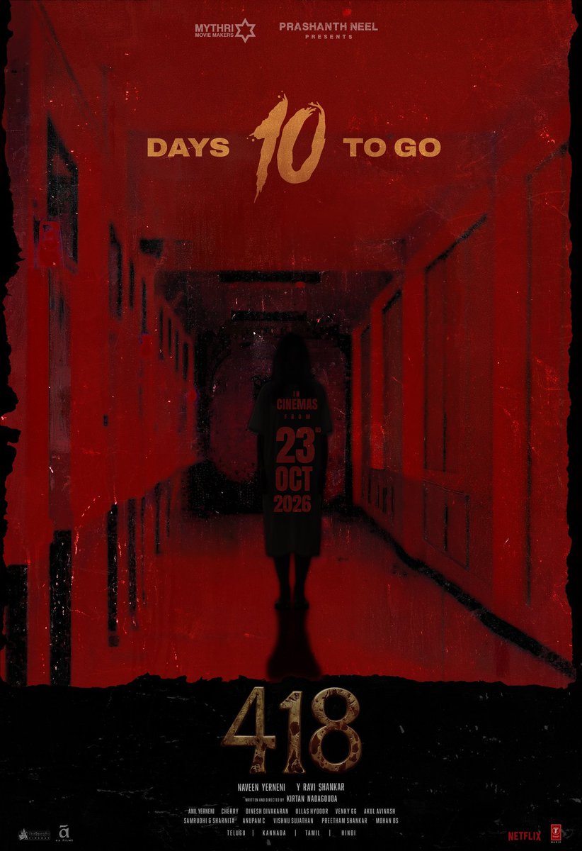 FirstNoteFilm's tweet photo. #418TheFilm releasing in theatres October 23rd with the languages of #telugu, #tamil, #hindi &amp; #kannada https://t.co/IXp2hyZ3RV