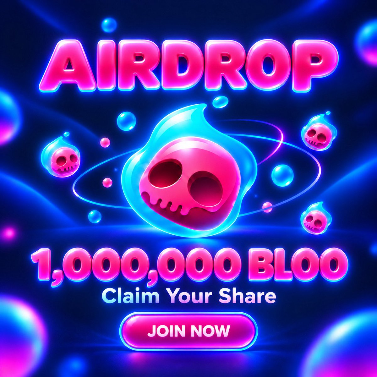 BlooFamily's tweet photo. $1,000,000 - $BLOO airdrop giveaway for 2222 Winner 🔥

✅Follow @BlooFamily 
✅Like &amp; retweet pinned post
✅Drop your $SOL wallet

Distribution Starts Now ⏰ https://t.co/NskfuV9eAs