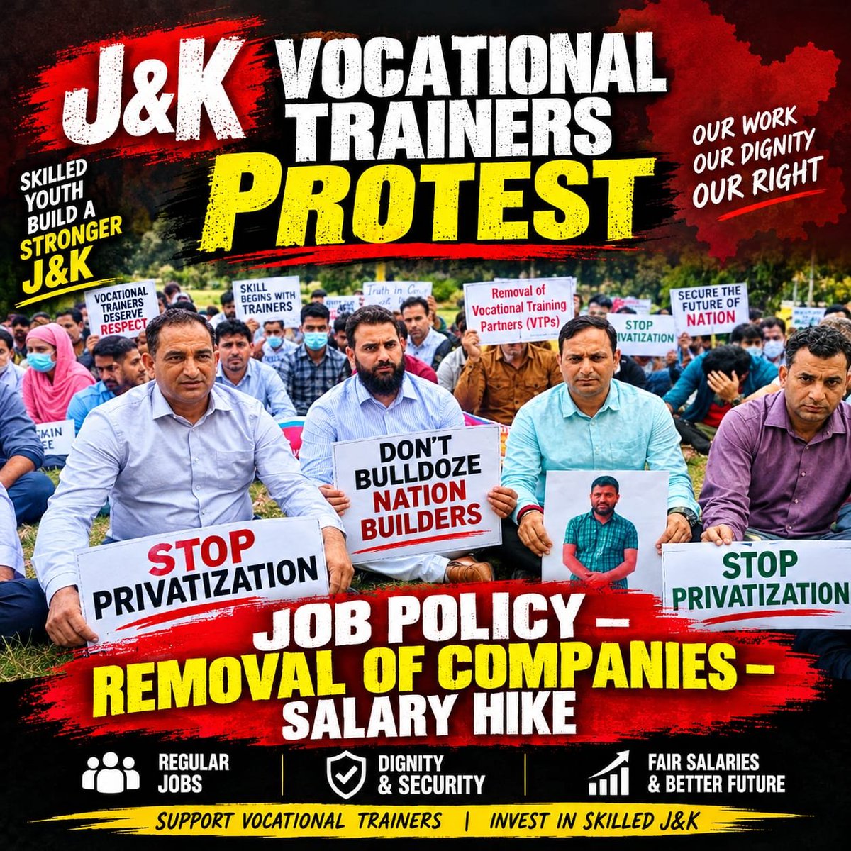 PeerzadaMuzd's tweet photo. When Directors and CEOs recommend removing private companies, why the delay? @OmarAbdullah @sakinaitoo, implement recommendations and secure 2,187 Vocational Trainers’ futures. Justice cannot wait! #RemovalOfPrivateCompanies https://t.co/GPAiIv18vQ