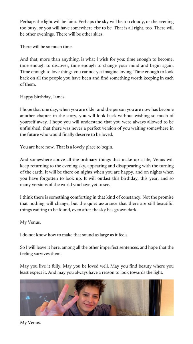jjamie4sho's tweet photo. #JAMES - for you, and all the life that still awaits you. https://t.co/K8ephZZOQ3