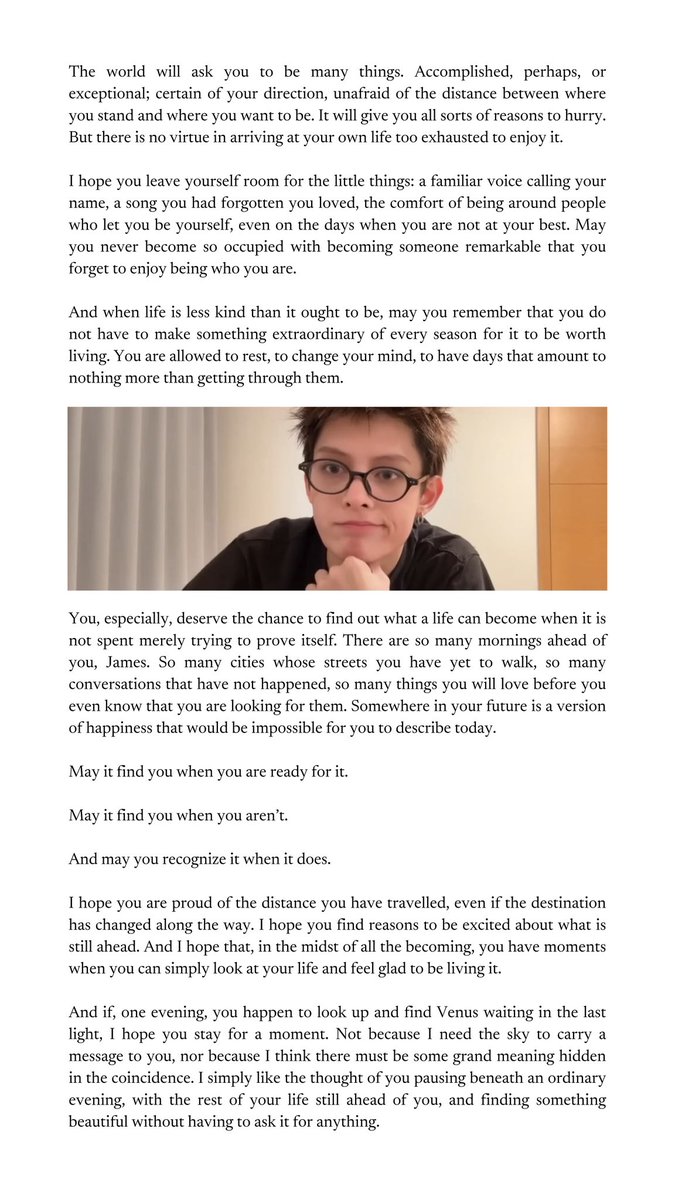 jjamie4sho's tweet photo. #JAMES - for you, and all the life that still awaits you. https://t.co/K8ephZZOQ3