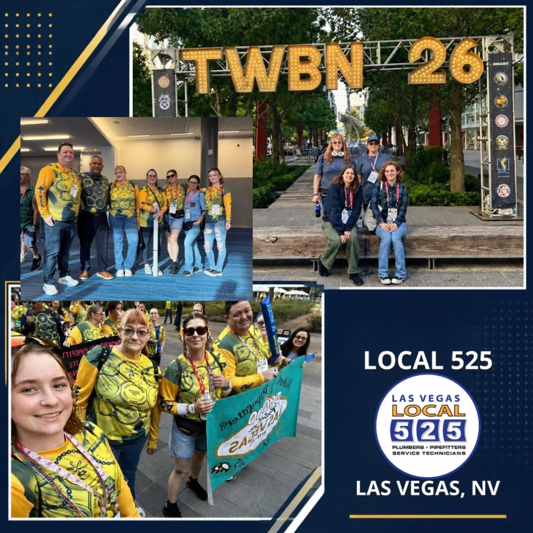 Local525Vegas's tweet photo. Proud moment for #UALocal525 women! Our members joined 5,000+ #tradeswomen in #Houston for #TradeswomenBuild Nations celebrating #sisterhood and the future of the skilled trades. #TWBN #LasVegas https://t.co/fNXTMGrlho