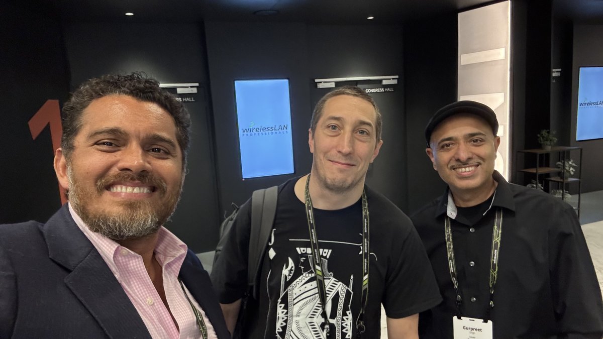 CWNP's tweet photo. Good to catch up with Troy Martin, Peter Mackenzie, and Michael Blum, CWNE Board Member, in Prague today. 

#WLPC #WLPCPrague2026 #CWNP #CWNE #WiFi #WirelessNetworking https://t.co/HmHEKM9vaX