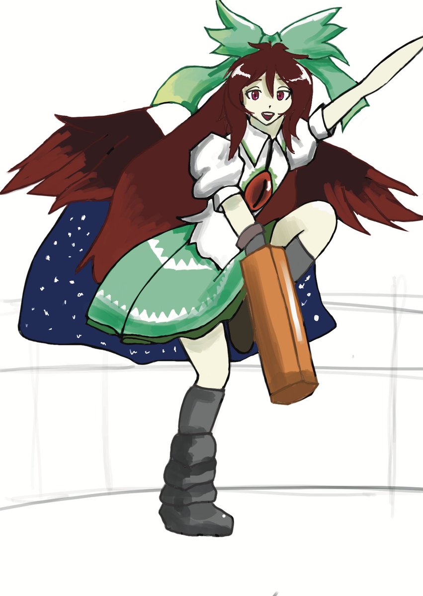 sn0w__e's tweet photo. Cringetober Day 12: Old Art Redraw

Chose a piece from nearly 3 years ago and while I have a long way before I'm satisfied with my art, I'm still proud of how far I've come

#cringetober #東方Project #touhou #霊烏路空 #UtsuhoReiuji https://t.co/OStj2l8Ct1