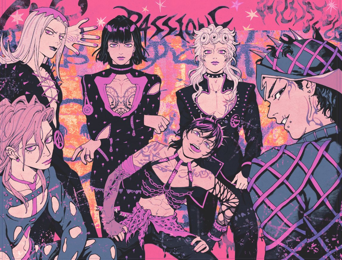 TangleWave's tweet photo. PASSIONE

#jojorivet #jojogothicpunkstyle #jojopart5 https://t.co/1aZIlsehdA
