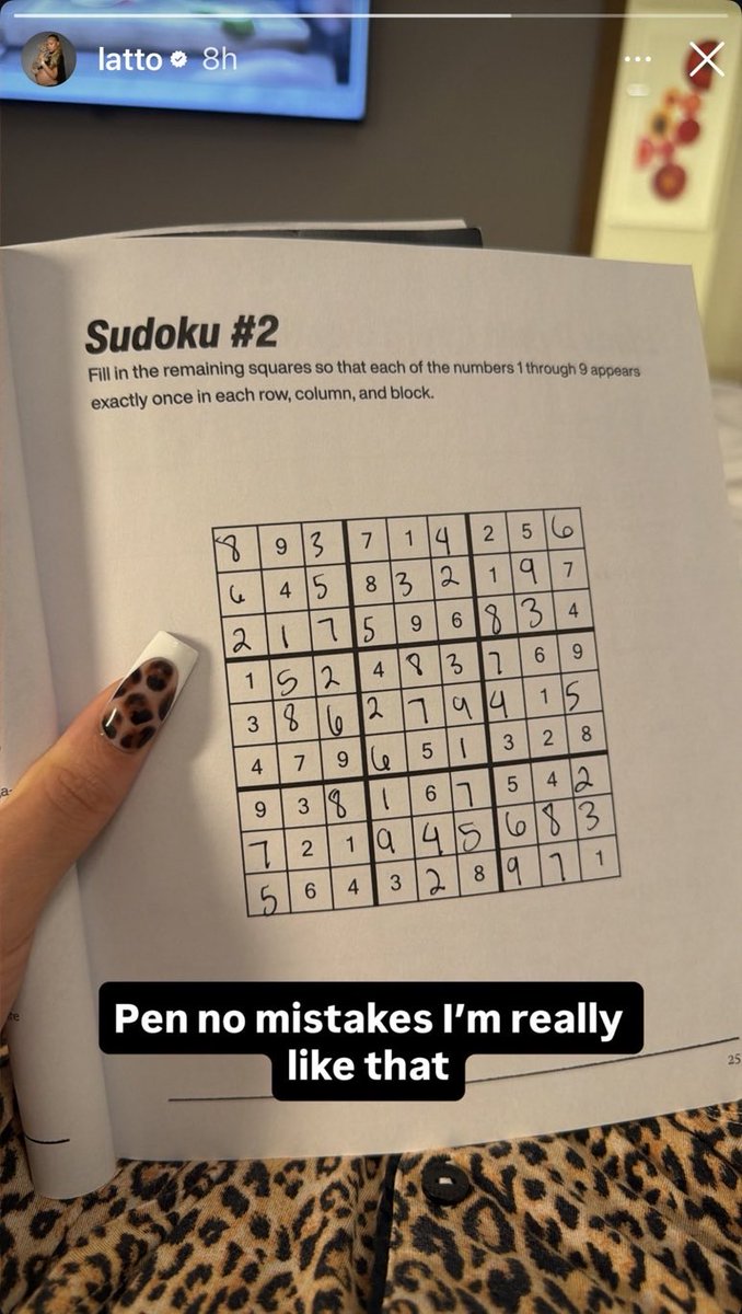 hugotropsmart's tweet photo. editing a sudoku is a new all time low 😂😂😂😂 https://t.co/L9HTmsV5we