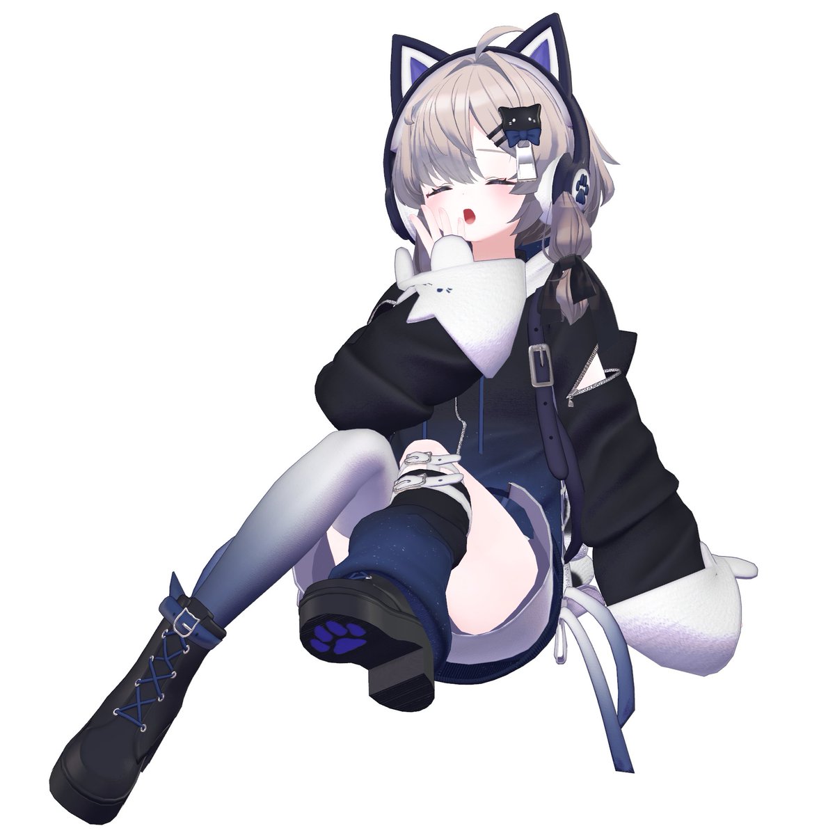 b_korin_d's tweet photo. 本日は寝る前にちょこっと真冬改変！！！！！
いろいろ髪合わせてみるけど、やっぱデフォが一番しっくりくるデフォ髪かわいすぎる･･･

#真冬3D　#PLUMARIUM_ https://t.co/hyXnCvQDHc