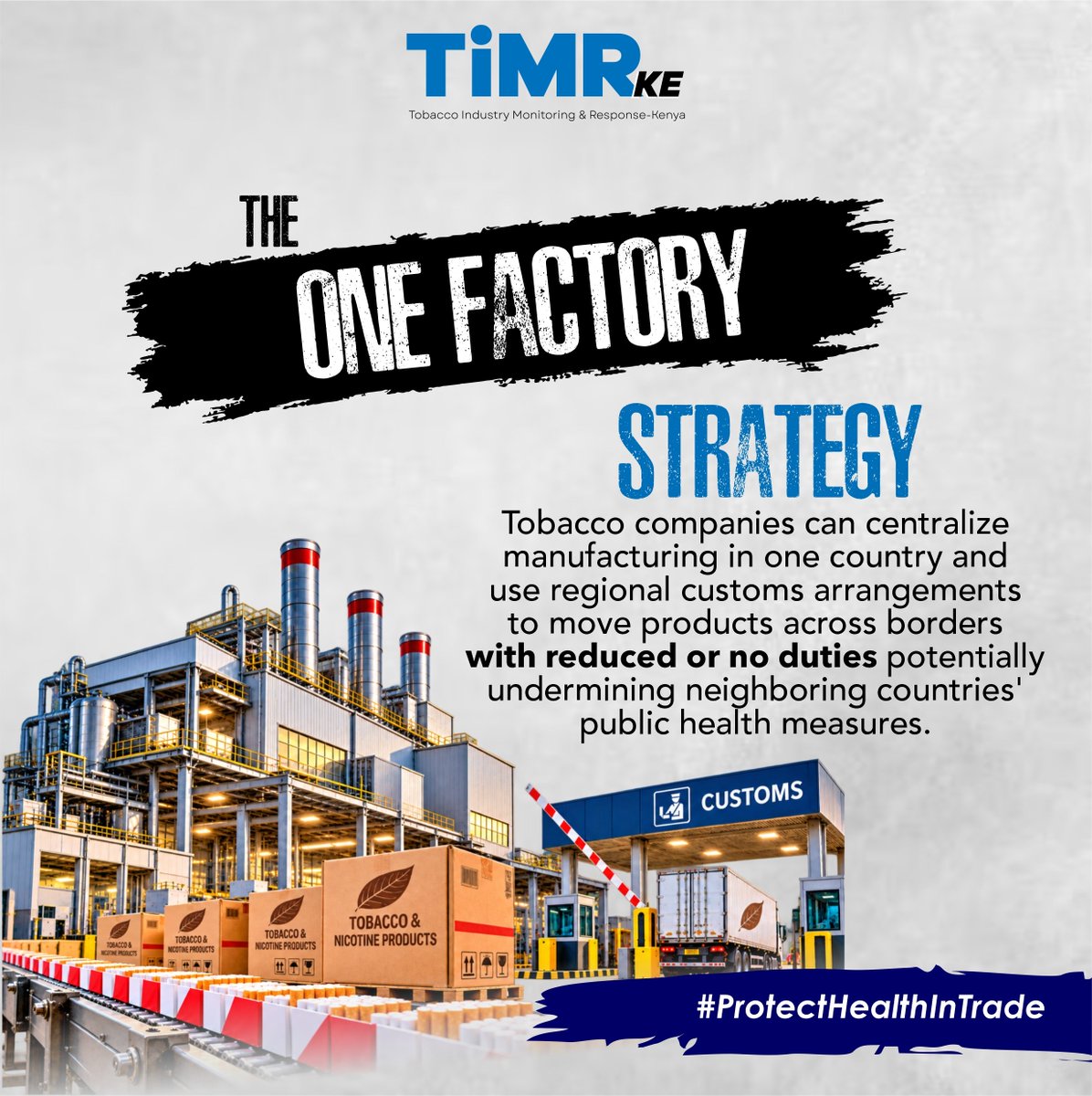 kenconetwork's tweet photo. If trade rules help a pack of cigarettes move across Africa, what should help health protections move with it?🤔

Data? Policy alignment? Awareness?

#ProtectHealthInTrade #TIMRKenya  @AfCFTA https://t.co/JkdfWDs8r6