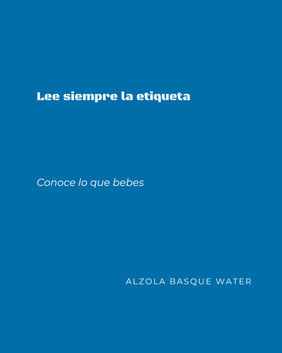 BasqueWater's tweet photo. 💧 Compramos por inercia creyendo que todas las aguas son iguales, pero la letra pequeña importa.
🔍 No es lo mismo un agua tratada que un Agua Mineral Natural que brota pura.
¿Sabes lo qué bebes? 👇
https://t.co/Mzqu85Aq30
#BasqueWater #ConsumoConsciente #LetraPequeña https://t.co/eBVbu5v3J6