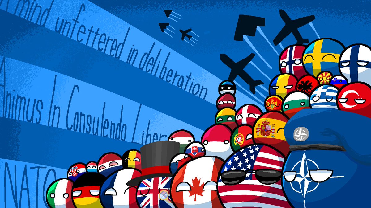mirigyon's tweet photo. 북대서양 조약기구 #polandball #countryball https://t.co/bJVE1qSwSC
