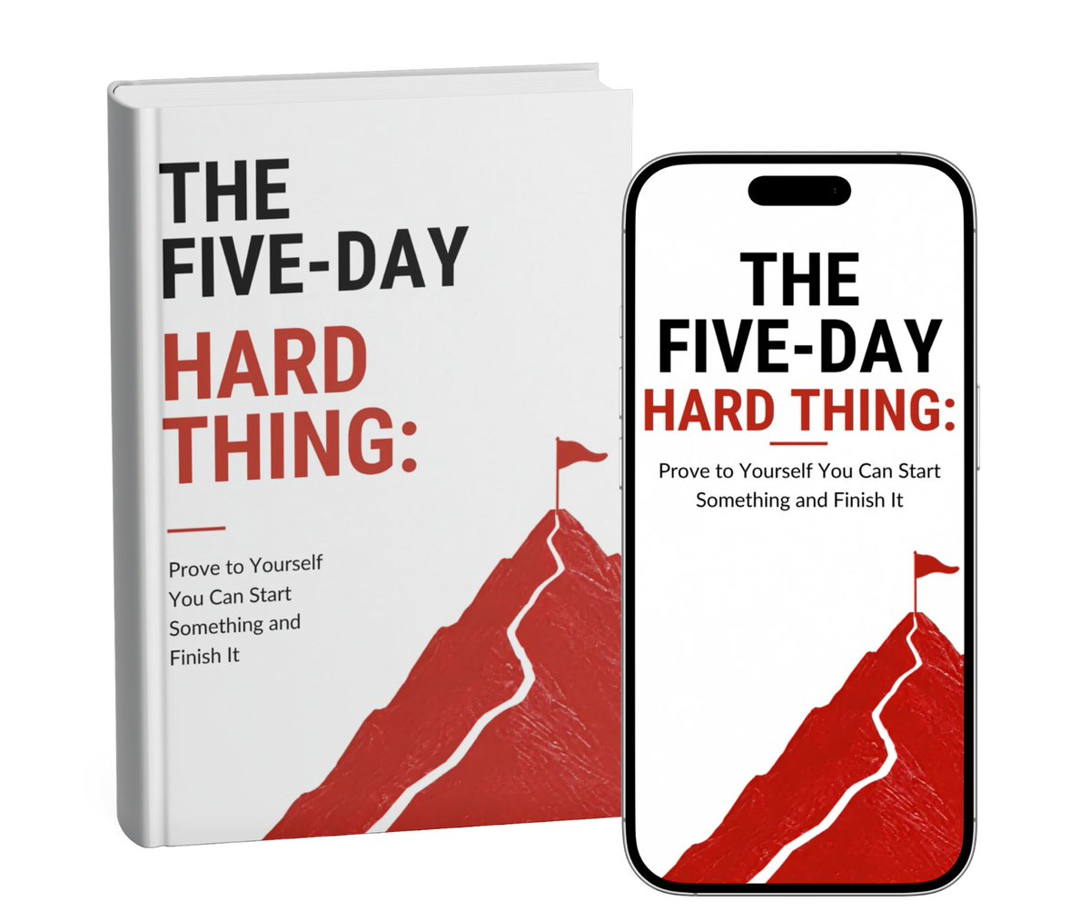 ConnieGreen's tweet photo. New from Justin Popovic! Help Your Audience Prove to Themselves They Can Start Something and Finish It in Five Days. "The Five-Day Hard Thing" is $12, with Full Private Label License, to brand it and sell it as your own! https://t.co/AMkOfKdVLA. https://t.co/dtivSKgMob