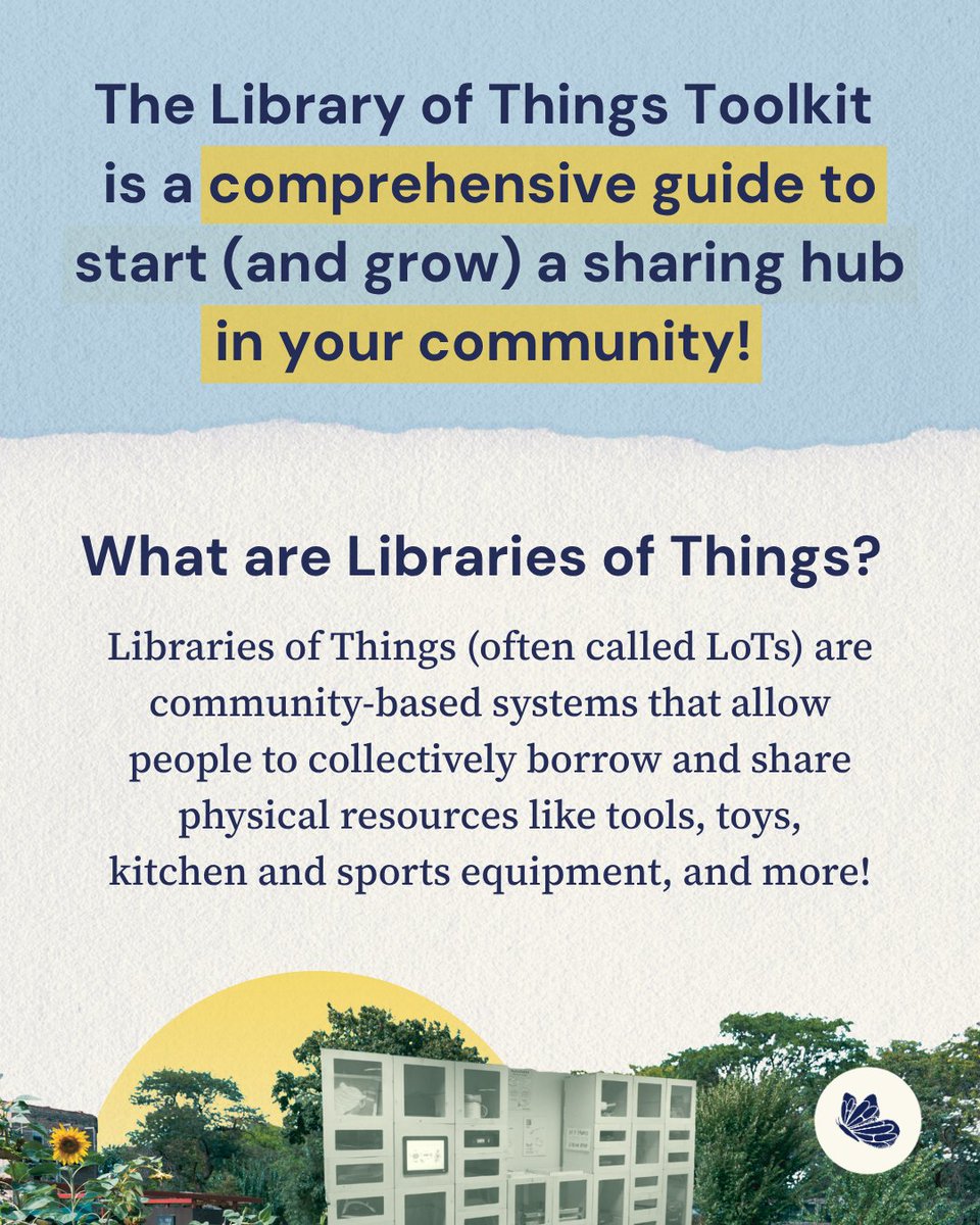 Shareable's tweet photo. Literally hot off the press…Our Library of Things Toolkit (the go-to resource for 100s of LoT organizers in over 50 countries) is now available to buy in PRINT! Use this guide to start or grow a thriving sharing hub in your community.

🔗: https://t.co/VqOdqGccyz https://t.co/dptMGD69rS
