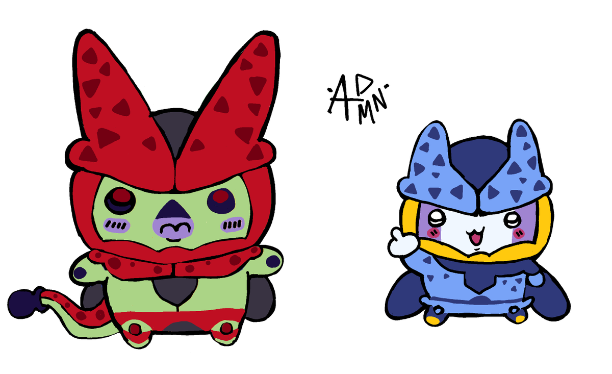 Tosaka_mametchi's tweet photo. The Cellkawas 

#dragonball #dbs #db #chiikawa https://t.co/5xRYCHfXS8