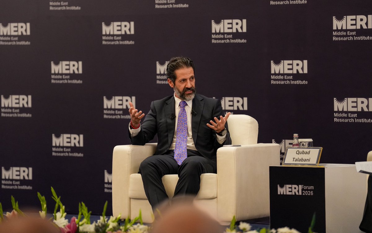 qubadjt's tweet photo. During my panel at the MERI Forum, I emphasized that Kurdistan’s future depends on addressing the challenges within our control: reforming governance, strengthening institutions, unifying our forces, and building genuine political partnership.

Our priority must be solutions, not political disputes. We need a stronger Kurdistan, a constitutional relationship with Baghdad, and a shared commitment to stability and peace across the region.