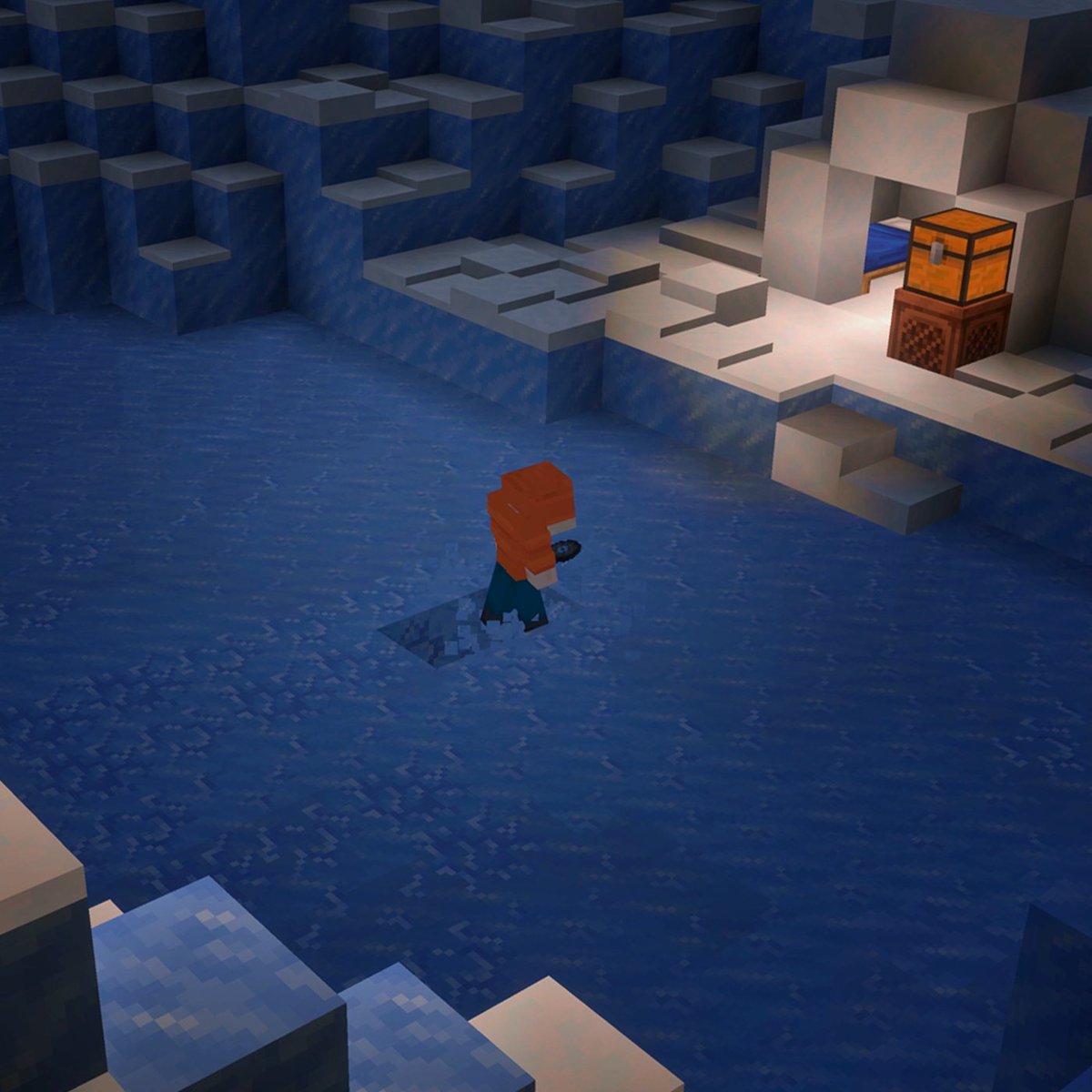 MinecraftES's tweet photo. ¡Baila al ritmo de buena música con esta próxima actualización~, pero ten cuidado por donde pisas! 🎵👀

¡Ya están listas para probar más funciones de nuestro próximo lanzamiento del juego! ¡Coloca un cofre sobre un bloque de gramola y llénalo de discos para crear una lista de reproducción! Pero ten cuidado: los bloques de hielo son frágiles y se agrietan y se rompen al pisarlos. 

Algunos cubren aberturas de grietas que conducen a un barranco estrecho y sinuoso. Ya disponible en la beta y la versión preliminar de Bedrock, así como en la instantánea de Java.