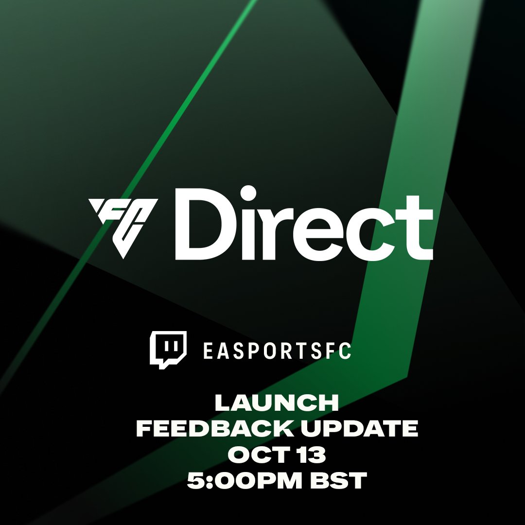 EASFCDirect's tweet photo. We're live for #FCDirect to discuss the Launch Feedback Update!

Tune in here: https://t.co/jkY5pIGOqE https://t.co/EEqF27bSWk